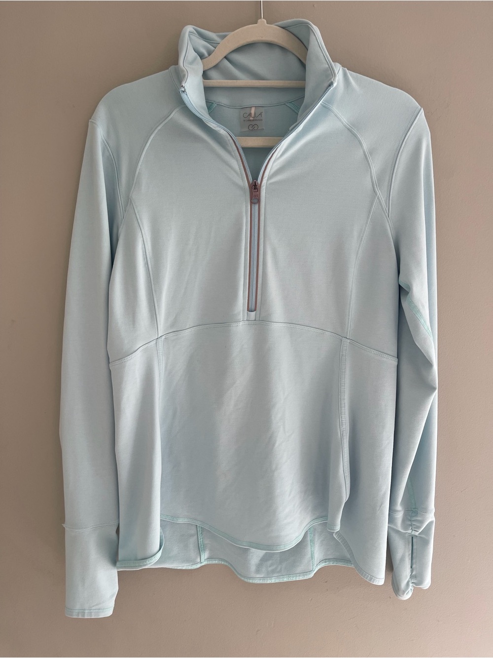 CALIA by Carrie Underwood Light Blue Quarter-Zip Pullover